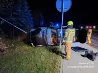 Koleczkowo. Zjechał do przydrożnego rowu. Dostał 4000zł mandatu.