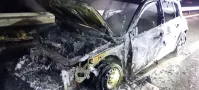 Szemud. Pożar samochodu na S6.