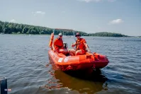 RW Szemud z wsparciem na patrole nad Jeziorem Wysoka i Kamień.