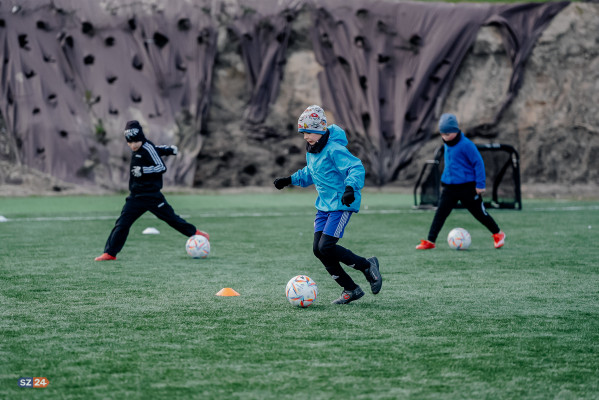 Trening Akademia Piłkarska Szemud w Koleczkowie