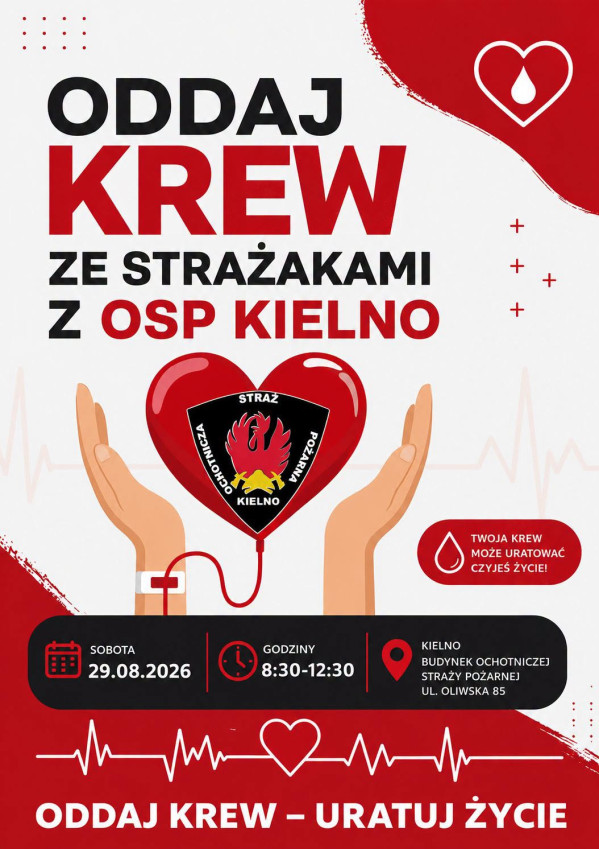 Oddaj Krew ze Strażakami z OSP Kielno