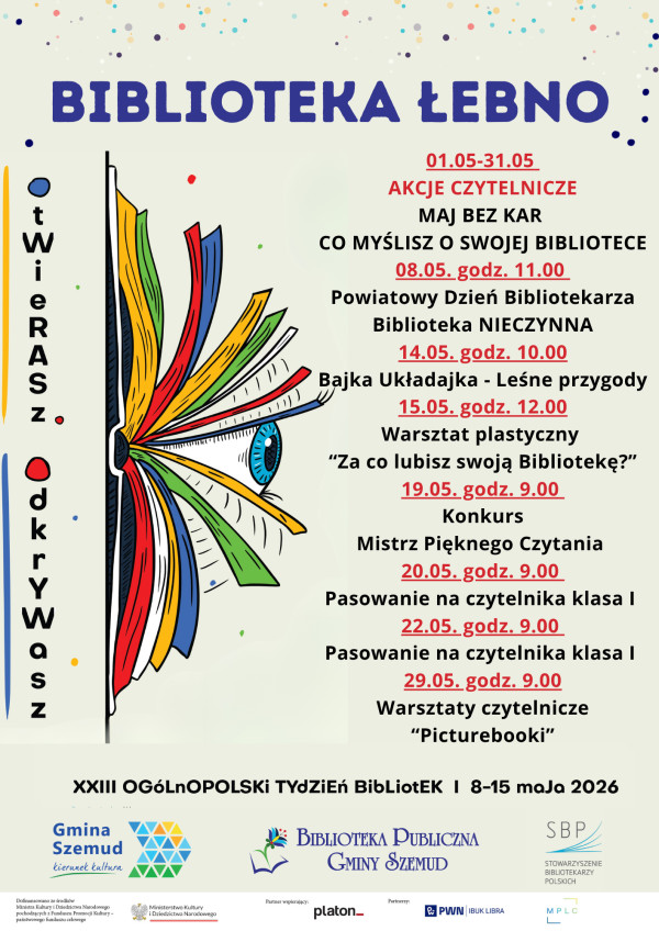 XXIII Ogólnopolski Tydzień Bibliotek - Łebno