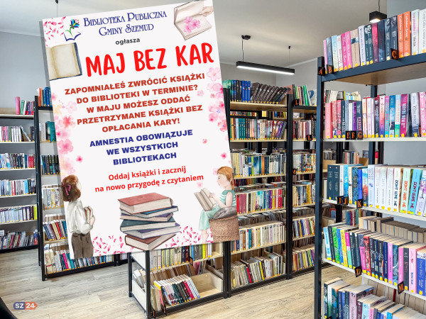 Maj bez Kar! Biblioteki gminy szemud anulują wszystkie kary.