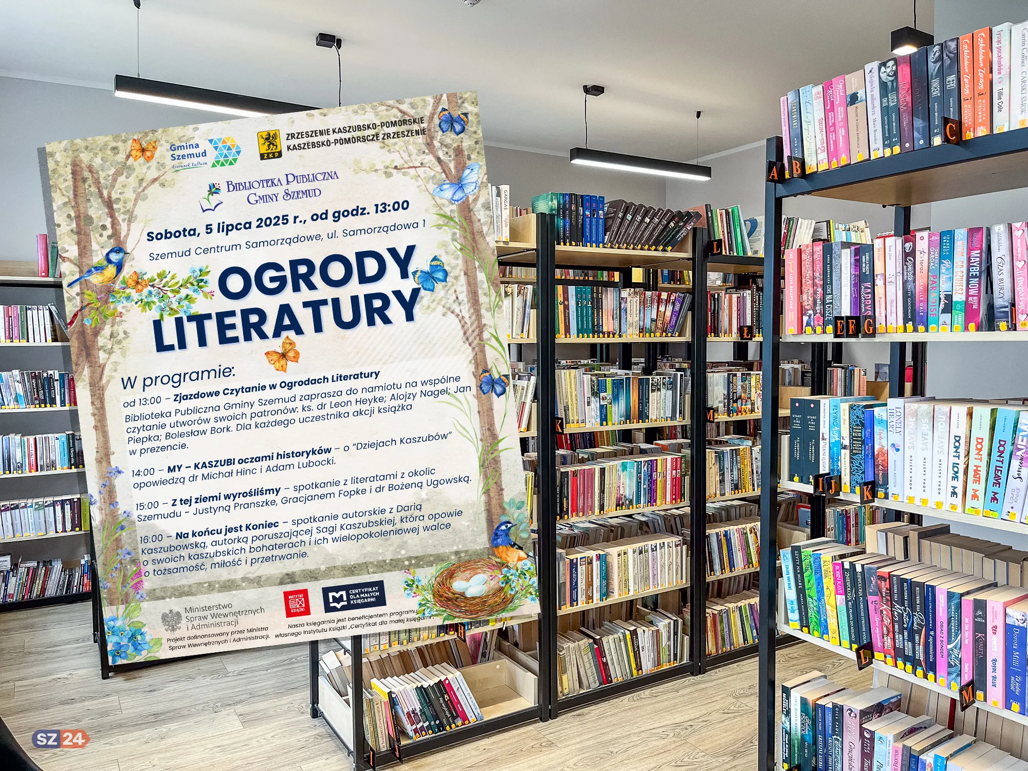 Literacka oaza na Zjeździe Kaszubów: Biblioteka zaprasza do Ogrodów Literatury.