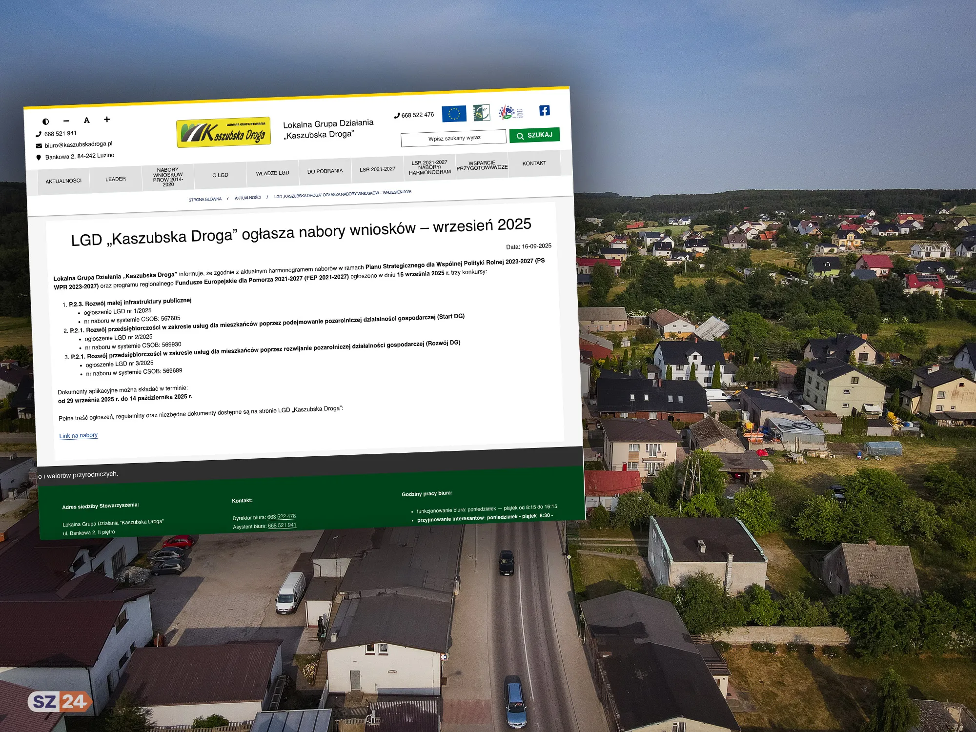 Wsparcie dla mieszkańców. Kaszubska Droga ogłasza nabór wniosków. 